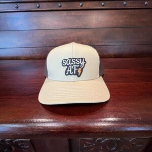 Tan and Brown Trucker Hat